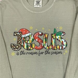 Festive Graphic Long Sleeve Shirt